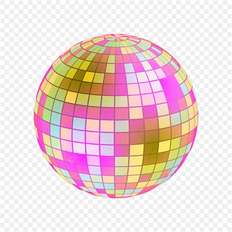 Disco Balls Vector Hd Images, Disco Ball In Rainbow Color, Disco, Ball, Neon PNG Image For Free ...