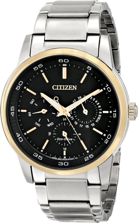 Citizen Mens Solar Powered Watch, Analog Display and Stainless Steel ...