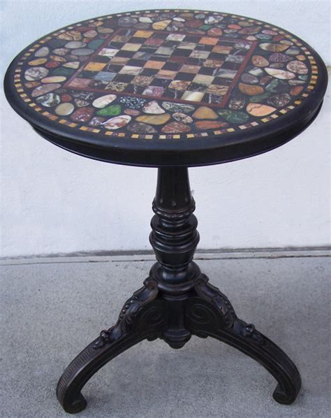 Marble Top Specimen Chess Table at 1stDibs | marble top chess table