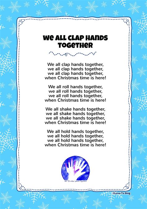 We All Clap Hands Together | Kids Video Song with FREE Lyrics ...