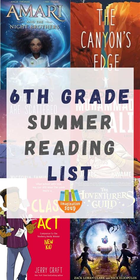 6th Grade Summer Reading List (Ages 11 - 12) | Imagination Soup