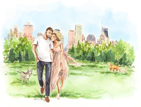 Personalized Wedding Gift Bride and Groom Watercolor - Etsy