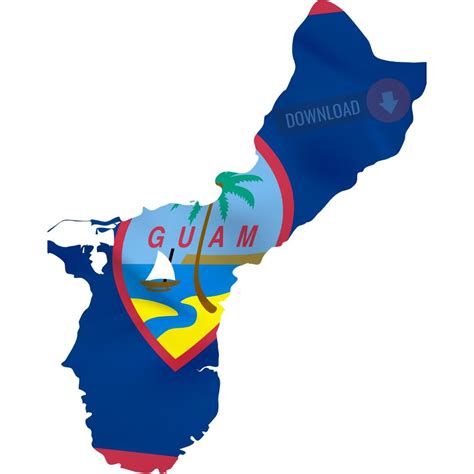 High Resolution Guam Flag Png Vector Graphic Design Chamorro Usa PNG Digital Download, File U.S ...