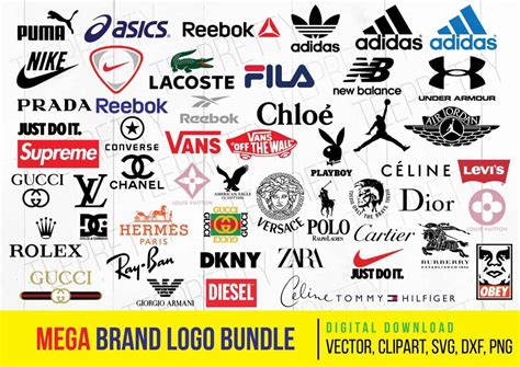 Mega Brand Logo Bundle Sport Logo Svg Nike Logo Svg Bundle Fashion Riset - Riset