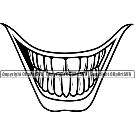 Clown Mouth Template