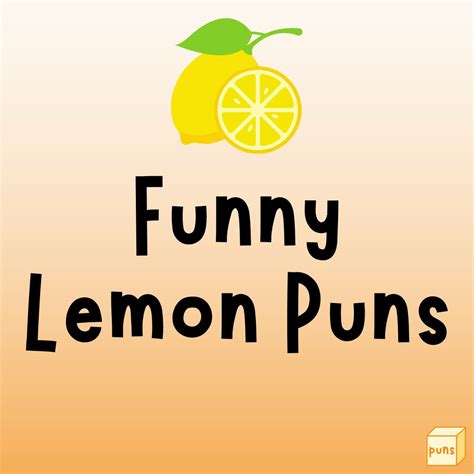 55+ Hilarious Lemon Puns That Are Sour Funny - Box of Puns