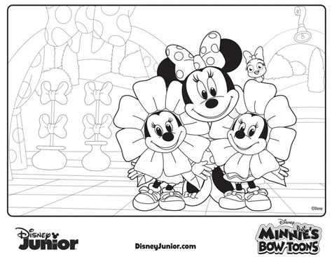 Minnie Bowtique Coloring Pages Coloring Pages