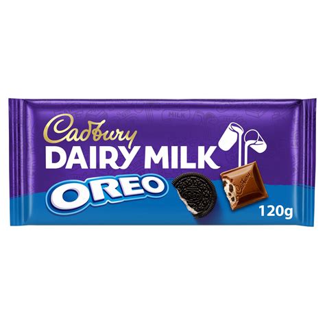 Cadbury Dairy Milk with Oreo Chocolate Bar 120g | Single Chocolate Bars & Bags | Iceland Foods