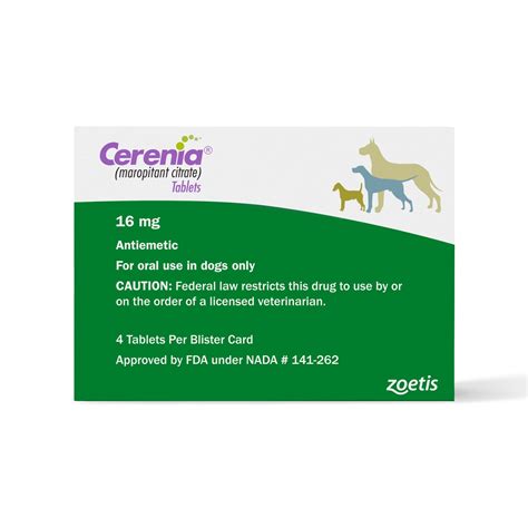 Cerenia 16 mg, 4 Tablets | Petco