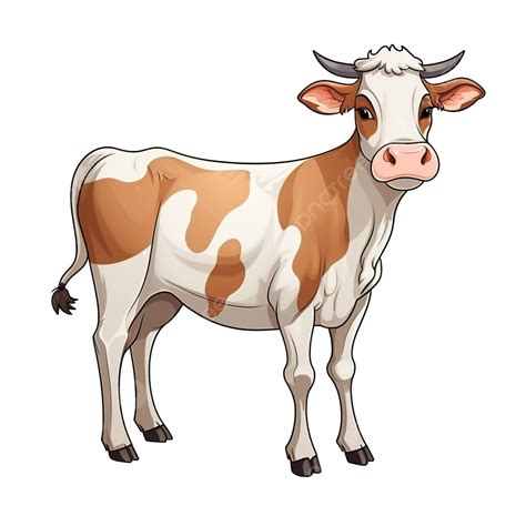 Cow In Cartoon Style, Cow, Dress, Baby PNG Transparent Image and Clipart for Free Download