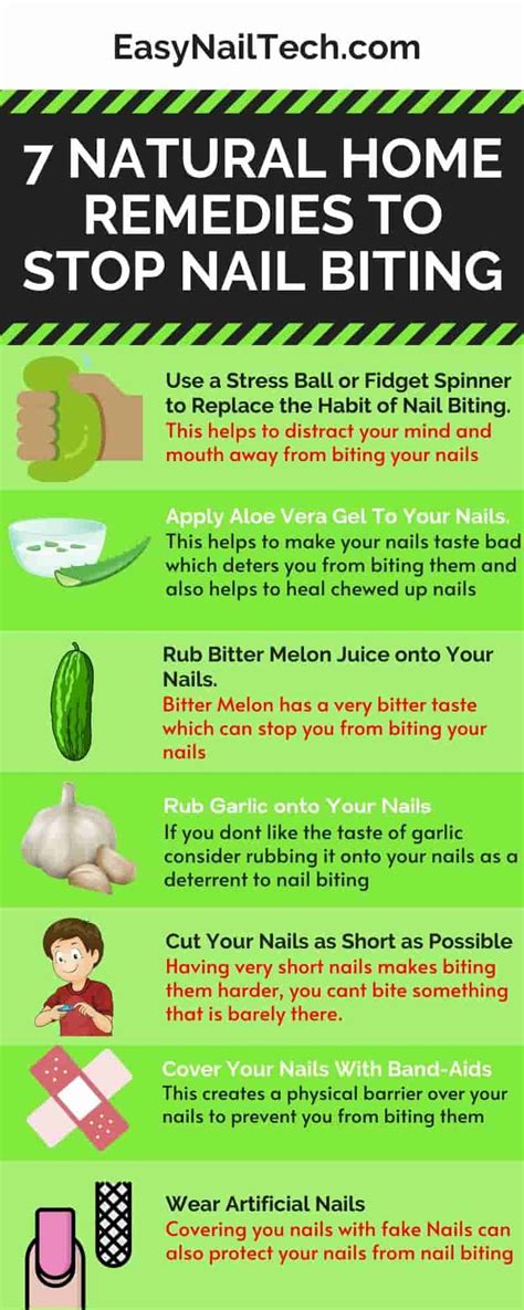 7 Natural Home Remedies to Cure & Stop Nail Biting - Easy Nail Tech