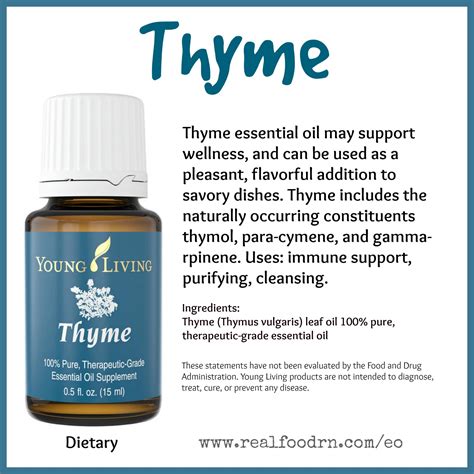 Thyme Essential Oil - Real Food RN