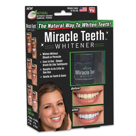 Miracle Teeth Whitener - Natural Charcoal Based Teeth Whitening | eBay