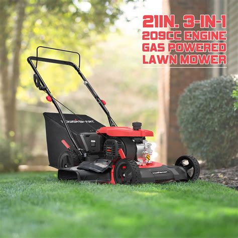 Push Lawn Mower, Segmart Foldable Gas Powered Walk-Behind Lawn Mower ...