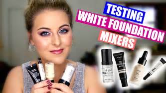 HOW TO LIGHTEN ANY FOUNDATION or CONCEALER // WHITE FOUNDATION MIXERS 101 - YouTube