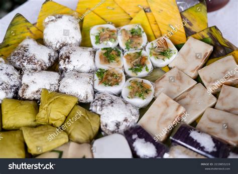 Jajanan Pasar Various Colorful Traditional Indonesian Stock Photo ...