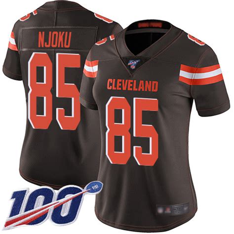 Nike Browns #95 Myles Garrett Brown Team Color Women's Stitched NFL ...