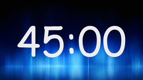 45 Minutes Timer / Countdown from 45min - YouTube