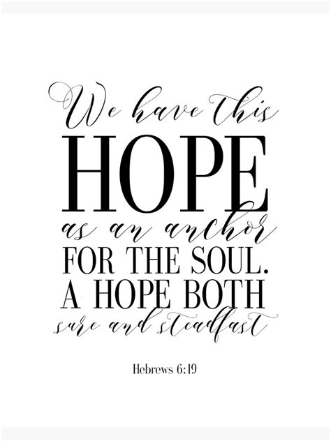 "Hebrews 6:19 Anchor,Nautical,Bible Verse, Printable We have this hope ...