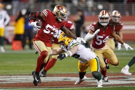 49ers LB Dre Greenlaw’s INT seals win over Packers, sends San Francisco to NFC Championship Game ...