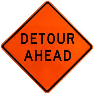 Detour Signs - Large Selection, Ships Fast