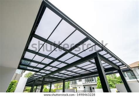 Transparent Acrylic Roof Sheet Closeup Garage Stock Photo 1498463228 ...