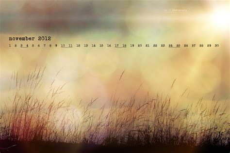 sassafras: november 2012 :: desktop calendar wallpaper