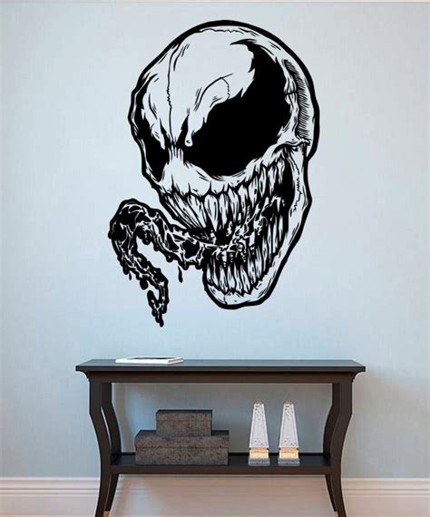 Venom Wall Decal Venom Vinyl Sticker Superhero Wall Stickers Home Art ...