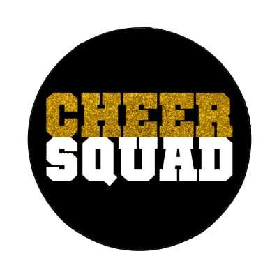 Cheer Squad Black Stickers, Magnet | Wacky Print