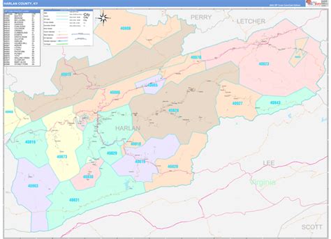 Maps of Harlan County Kentucky - marketmaps.com