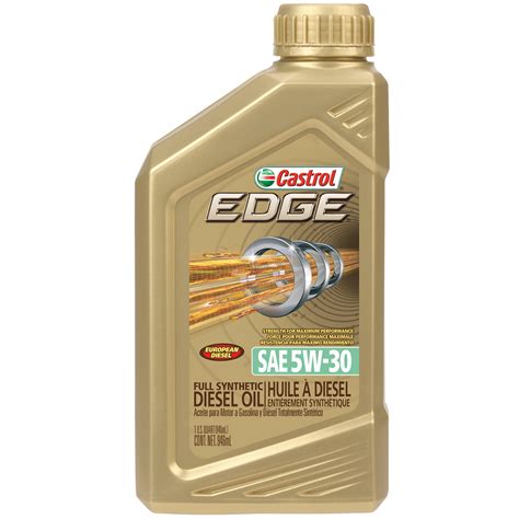 Castrol EDGE 5W-30 Diesel Full Synthetic Motor Oil, 1 QT - Walmart.com