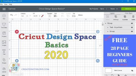 CRICUT DESIGN SPACE BASICS TUTORIAL for Beginners - YouTube