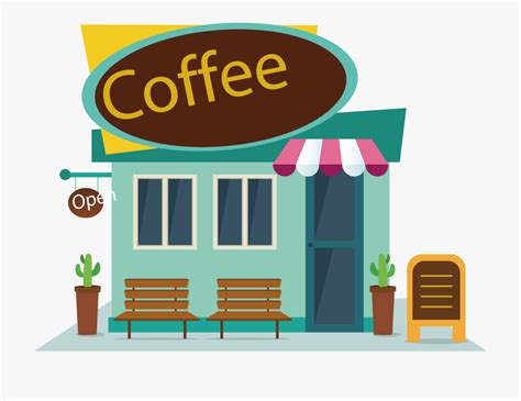 coffee shop vector png - Clip Art Library