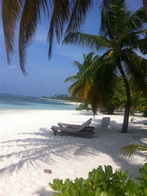 A beautiful white-sand beach at Kuredu Island Resort, the Maldives # ...