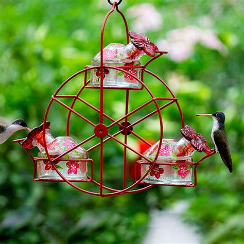 The Ferris Wheel Hummingbird Feeder Will Add Some Theme Park Vibes To Your Garden