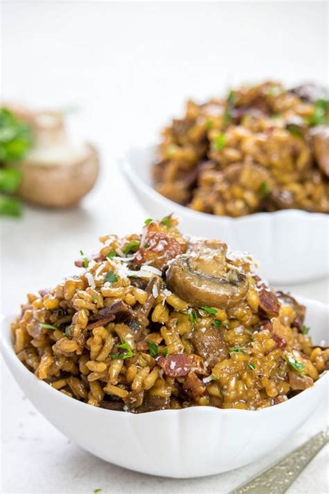 Easy Mushroom & Bacon Risotto - Erren's Kitchen