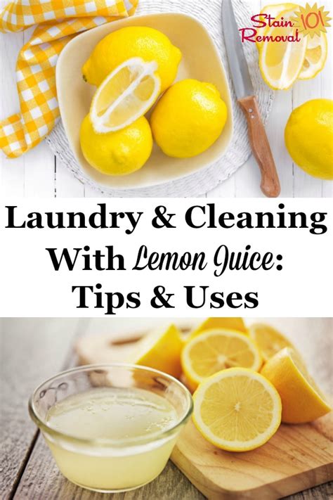 Laundry & Cleaning With Lemon Juice: Tips & Uses