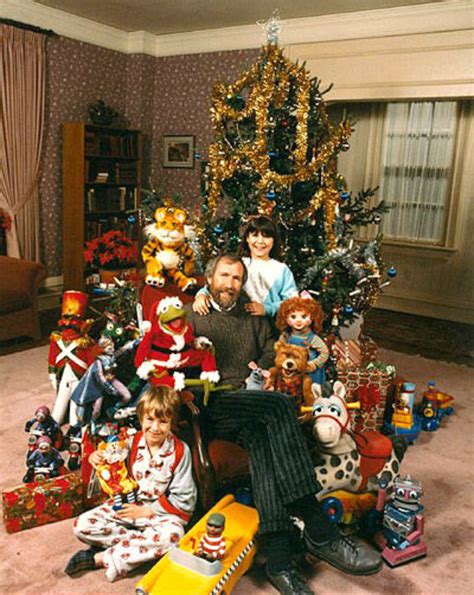 Jim Henson Posing With the Cast of ‘The Christmas Toy’ (1986) | Vintage ...