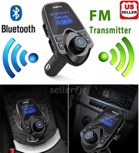 Bluetooth Wireless Car AUX Stereo Audio Receiver FM Radio Adapter USB ...