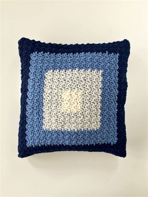 Squares Pillow Cover Crochet Pattern