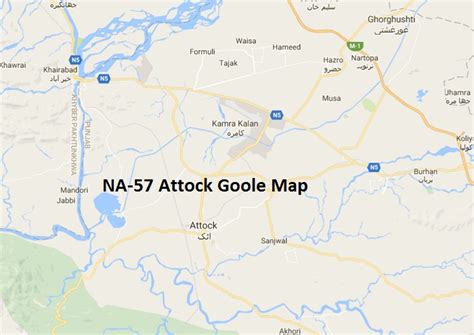 NA 57 Attock Areas List Map این اے 57 اٹک