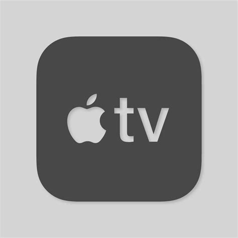 Apple TV Aesthetic Icon Grey Vector - (.Ai .PNG .SVG .EPS Free Download)