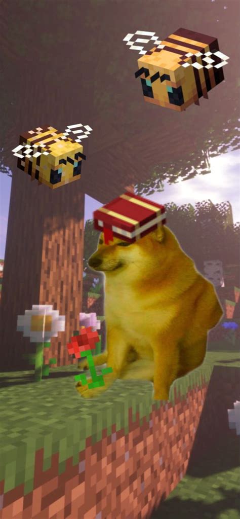 Minecraft Doge Wallpaper | Minecraft wallpaper, Doge meme, Funny cute cats