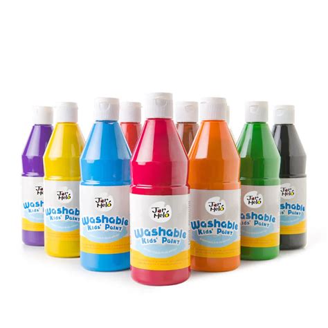 12 Colors Kids' Washable Paint 500ml Non-toxic Washable Paint For Kids ...