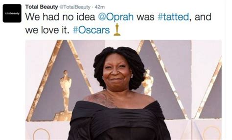 Oscars 2016: Beauty website confuses Whoopi Goldberg (and her tattoo ...