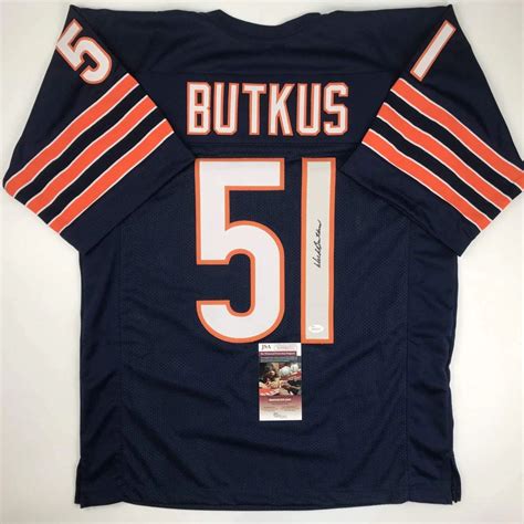 Dick Butkus Autographed Chicago Bears Custom Black Jersey - KBK Sports