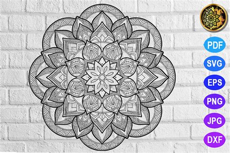 Mandala Zentangle Pattern-2-20 By Mandala Creator | TheHungryJPEG