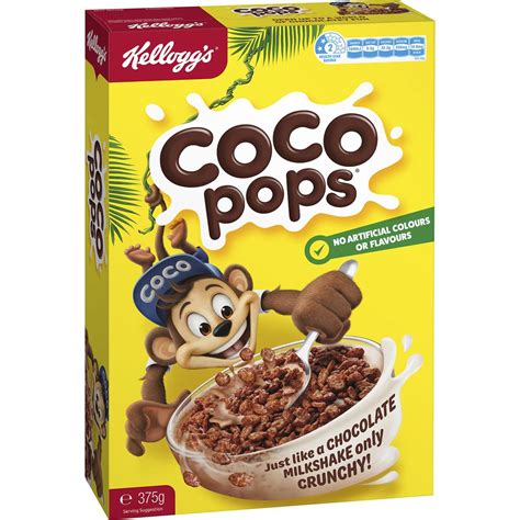 Kellogg's Coco Pops Chocolatey Breakfast Cereal 375g | Woolworths