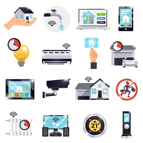 Smart Home Icon Set 470629 Vector Art at Vecteezy