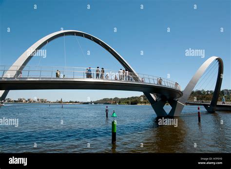 Elizabeth Quay Bridge - Perth - Australia Stock Photo - Alamy